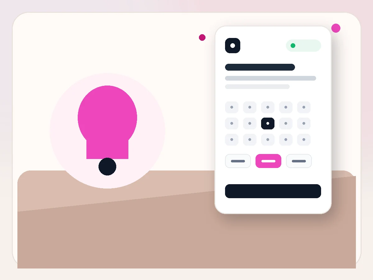 Ilustración de Recordatorios automáticos a clientes con la interfaz de reservas online de Bookero